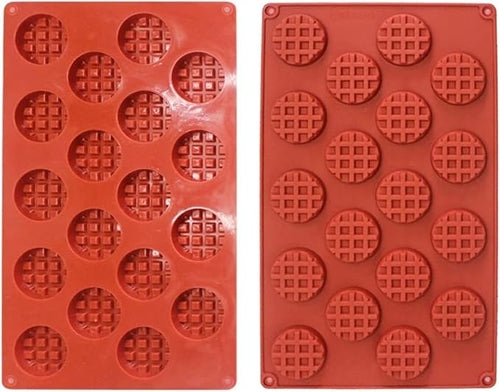 Apvali silikoninė forma vafliams ir šokoladui